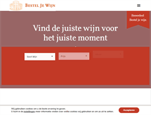Tablet Screenshot of besteljewijn.nl